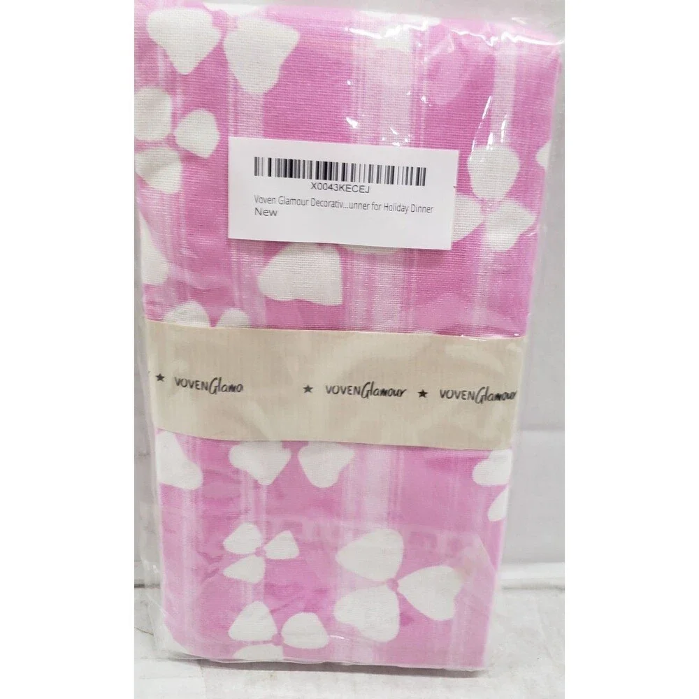 Long Cotton Fabric Printed Table Runner (13